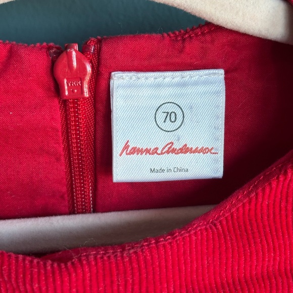 Hanna Andersson Red Corduroy Dress - Picture 2 of 12